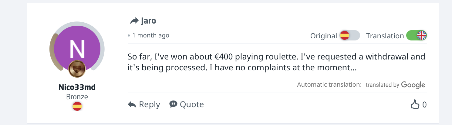 DudeSpin Casino Guru Roulette Gewinn Auszahlung